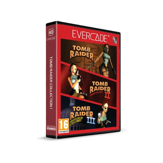 EVERCADE VS-R CONSOLE WITH TOMB RAIDER COLLECTION 1-5