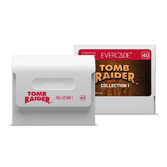 EVERCADE VS-R CONSOLE WITH TOMB RAIDER COLLECTION 1-6