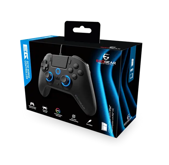 EGOGEAR SC10 RGB CONTROLLER BLACK PS4, PC, PS3-4