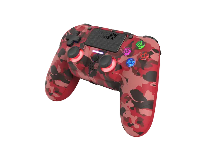 DRAGONSHOCK MIZAR WIRELESS CONTROLLER RED CAMO PS4, PC, MOBILE-4