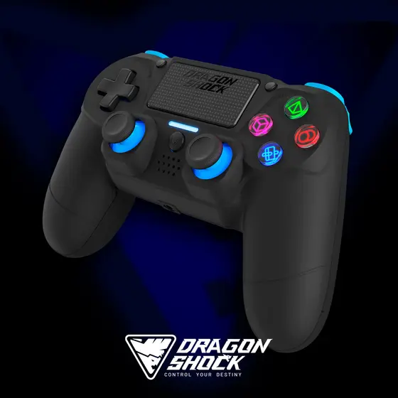 DRAGONSHOCK MIZAR WIRELESS CONTROLLER BLACK PS4, PC, MOBILE-7