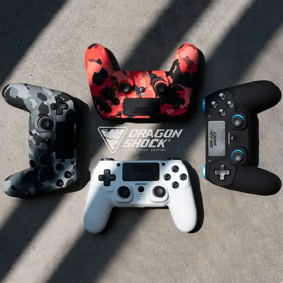 DRAGONSHOCK MIZAR WIRELESS CONTROLLER WHITE PS4, PC, MOBILE-8