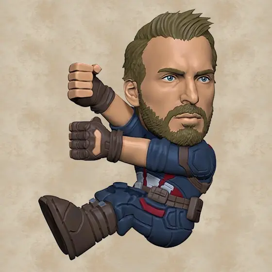 NECA SCALERS-2 CHARACTERS-AVENGERS:INFINITY WAR-CAPTAIN AMERICA-0