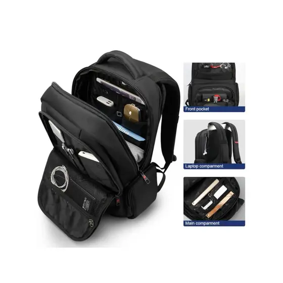 TIGERNU BACKPACK LAPTOP T-B3140 15.6" BLACK-3
