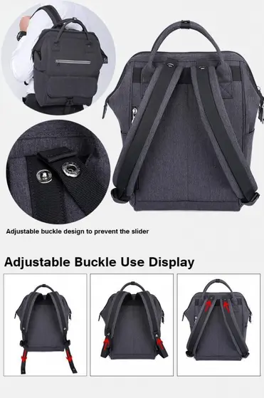 TIGERNU BACKPACK LAPTOP T-B3184 13.3" GREY-4