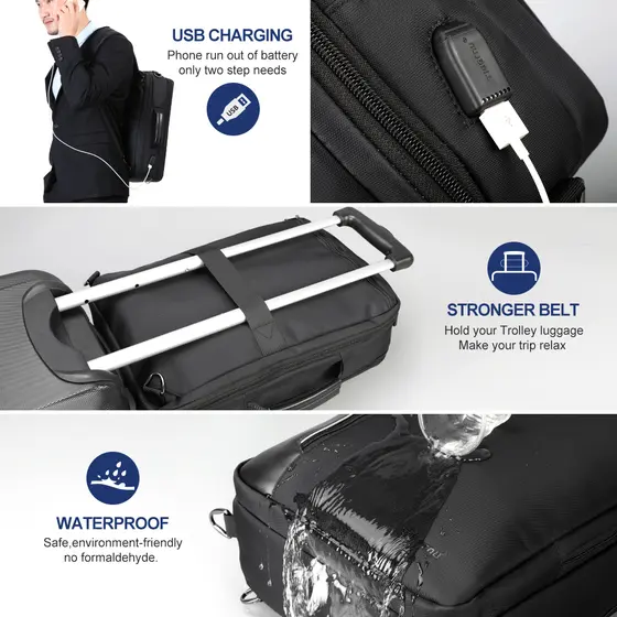 TIGERNU BACKPACK/BAG LAPTOP T-B3639 15.6" BLACK-7