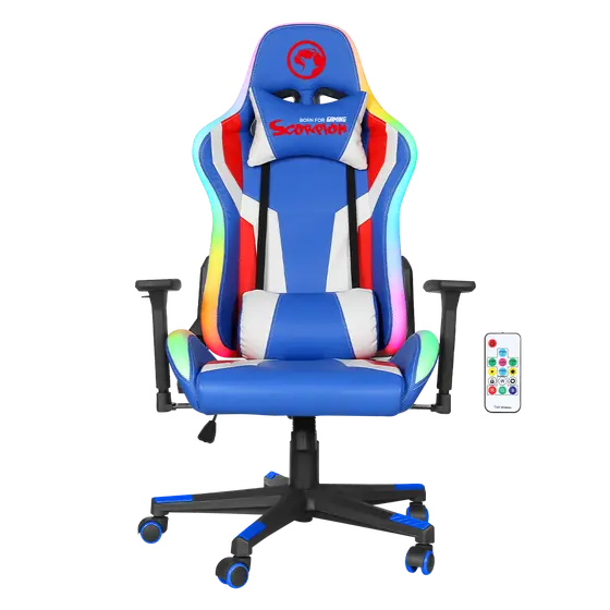 MARVO CH-128BL GAMING CHAIR RGB-0