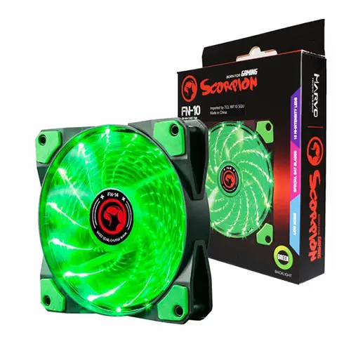 MARVO FN-10GN LED FAN GREEN-1