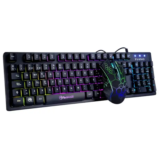 MARVO KM409 WIRED GAMING KEYBOARD & MOUSE COMBO-1