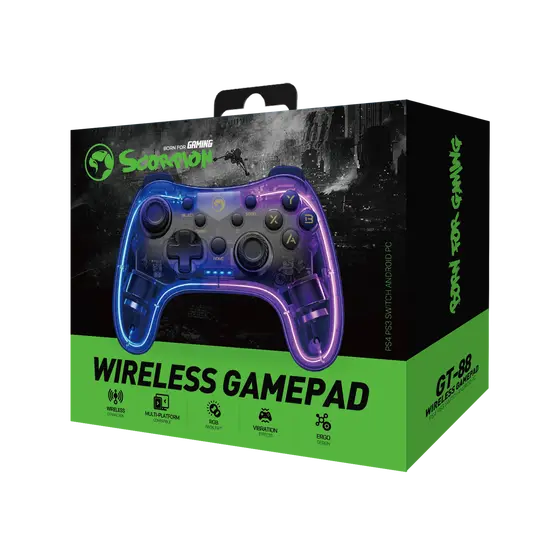 MARVO GT-88 GHOST 40 WIRELESS GAME PAD-5