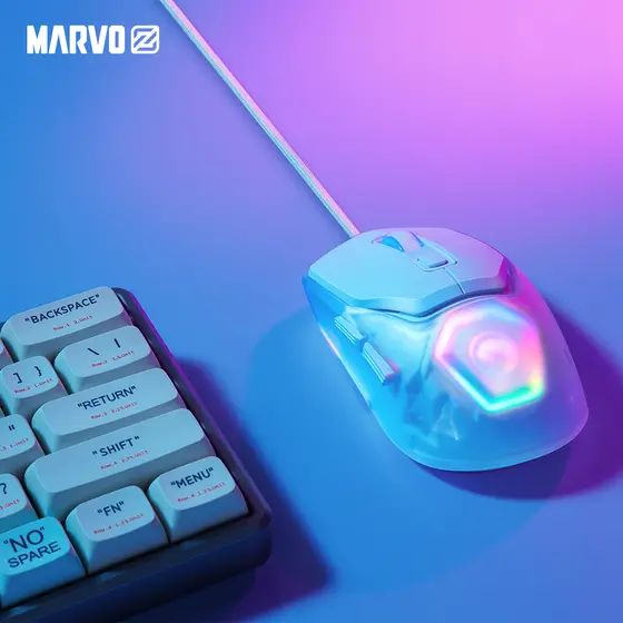 MARVO Z FIT LITE G1 GAMING MOUSE WHITE-4