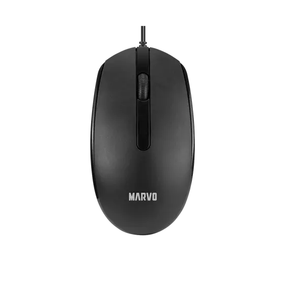 MARVO OFFICE MS003 BK WIRED MOUSE-0