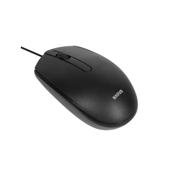 MARVO OFFICE MS003 BK WIRED MOUSE-1