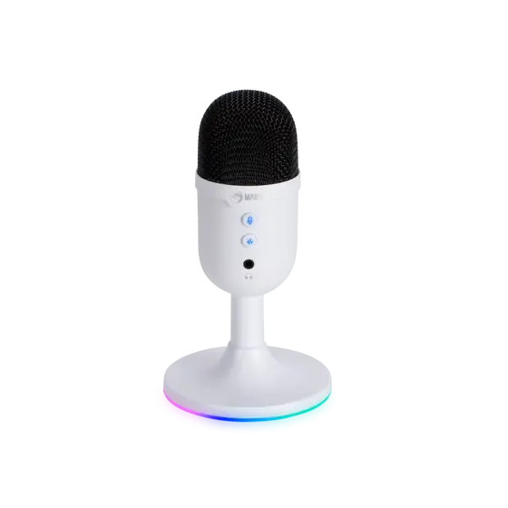 MARVO MIC-06 WH WIRED MICROPHONE RGB WHITE-2
