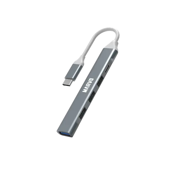MARVO UH008 USB HUB (USB C to A 3x USB 2.0 1xUSB 3.0)-0