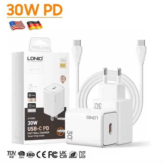 LDNIO CHARGER 30W 5V 3A A1508C-11