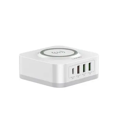 LDNIO CHARGER 4 PORT (3A1C) 30W 5V 3A WIRELESS 18W 5V 3A AW004-1