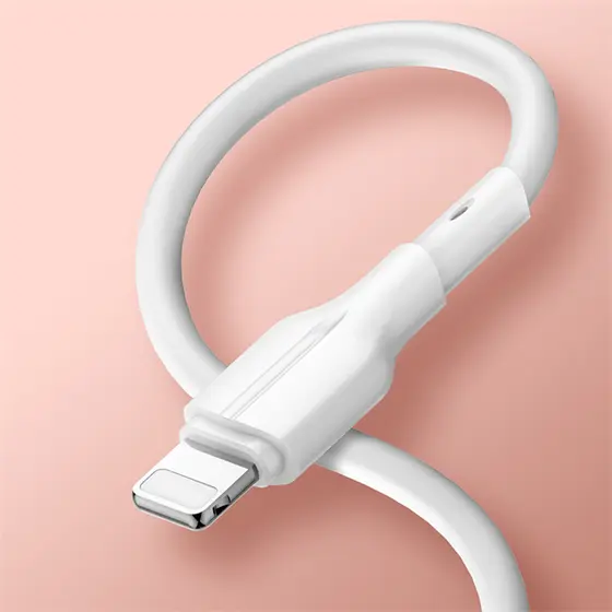 LDNIO CHARGING DATA CABLE (A-L) 25W 1M IPHONE WHITE LS841_L-1