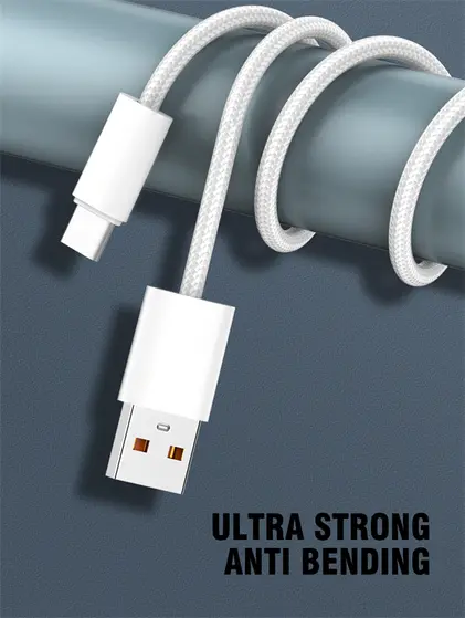LDNIO CHARGING DATA CABLE BRAIDED (A-M) 25W 1M MICRO WHITE LS901_M-4