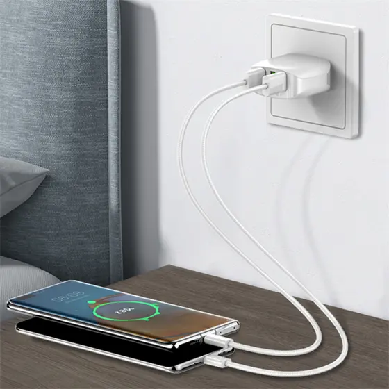 LDNIO CHARGING DATA CABLE BRAIDED (A-C) 25W 1M TYPE-C WHITE LS901_C-1