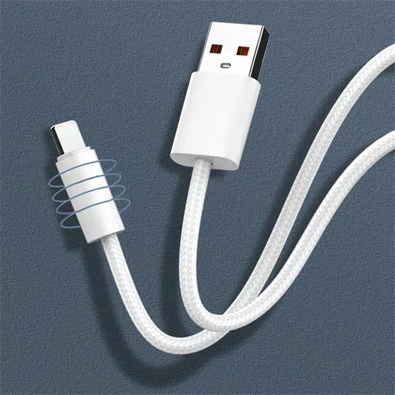 LDNIO CHARGING DATA CABLE BRAIDED (A-C) 25W 1M TYPE-C WHITE LS901_C-2