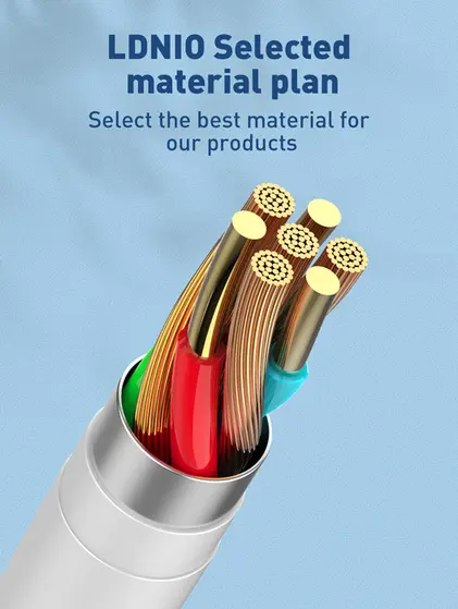 LDNIO CHARGING DATA CABLE (C-C) 65W 2M WHITE LC611C-2