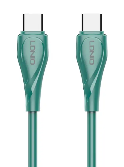 LDNIO CHARGING DATA CABLE (C-C) 65W 2M GREEN LC612C-0