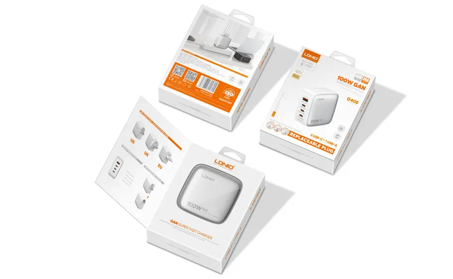 LDNIO CHARGER 4 PORT (1A3C) 100W 15V 5A Q408-2