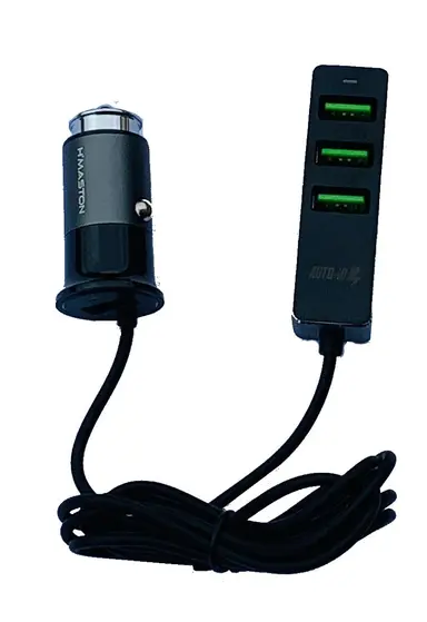 LDNIO CAR CHARGER C61 1USB QUICK CHARGE + 3XUSB-0