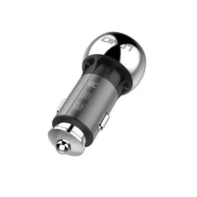 LDNIO CAR CHARGER 2 PORT (1A1C) 36W 5V 3A C1-1