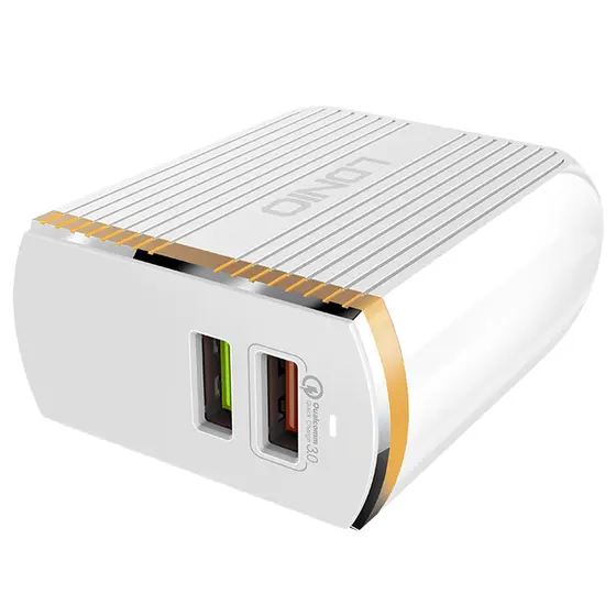 LDNIO SET ADAPTER A2502Q 220V 2X USB 1X QC 3.0 1x 2,4A + MICRO CABLE-2