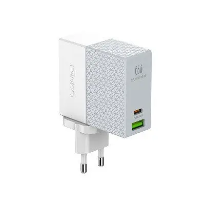 LDNIO CHARGER 2 PORT (1A1C) 65W 5V 3A A2620C-4
