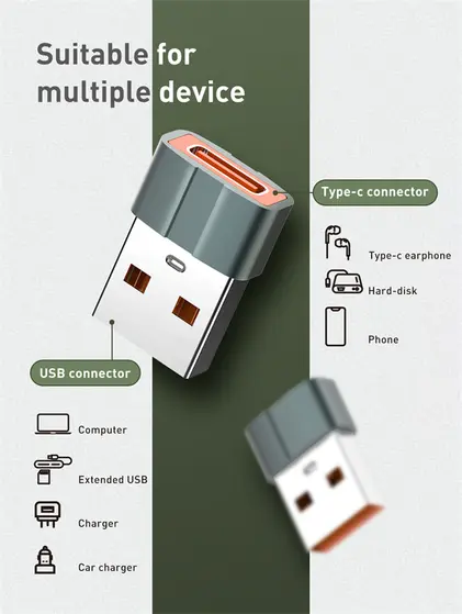 LDNIO OTG ADAPTER USB-A TO USB-C LC150-9