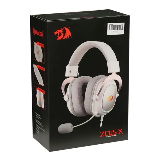 HEADSET - REDRAGON ZEUS-X RGB WHITE-5