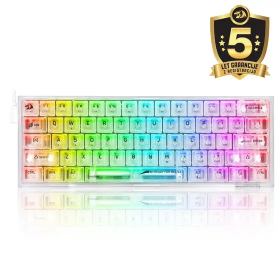KEYBOARD - REDRAGON FIZZ K617CT-RGB WIRED MECHANICAL-0