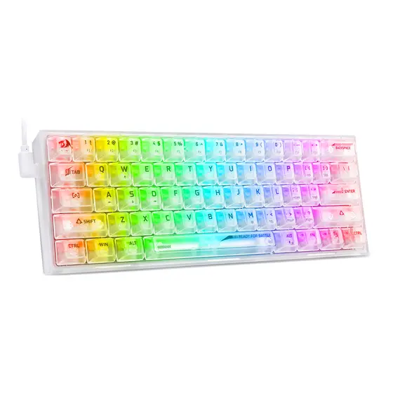 KEYBOARD - REDRAGON FIZZ K617CT-RGB WIRED MECHANICAL-2