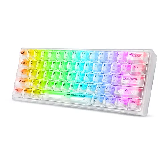 KEYBOARD - REDRAGON FIZZ K617CT-RGB WIRED MECHANICAL-7
