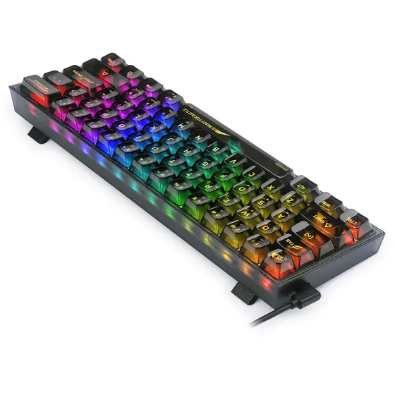 KEYBOARD - REDRAGON FIZZ K617CTB-RGB WIRED MECHANICAL-3