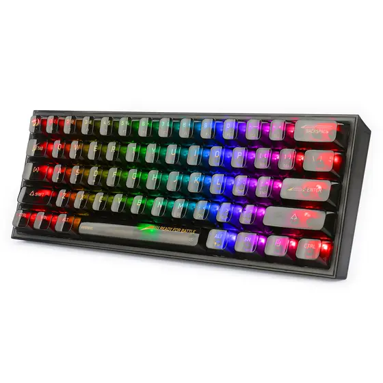 KEYBOARD - REDRAGON FIZZ K617CTB-RGB WIRED MECHANICAL-4