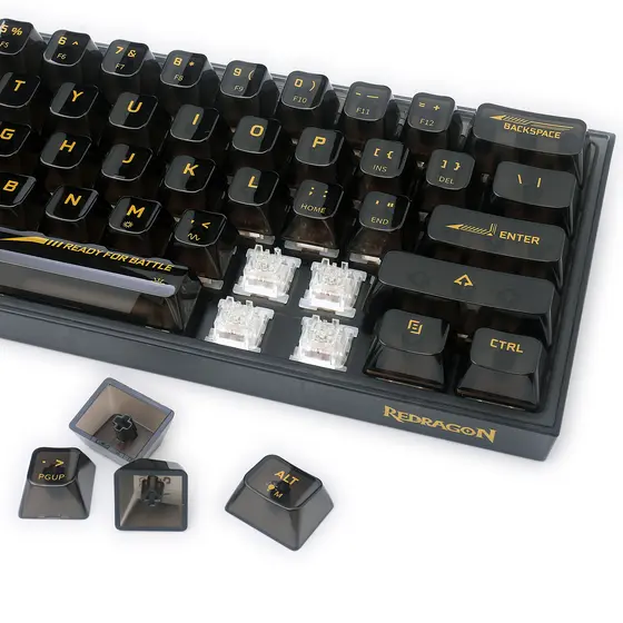 KEYBOARD - REDRAGON FIZZ K617CTB-RGB WIRED MECHANICAL-5