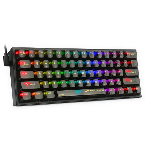 KEYBOARD - REDRAGON FIZZ K617CTB-RGB WIRED MECHANICAL-6