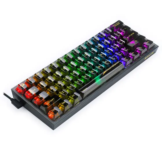 KEYBOARD - REDRAGON FIZZ K617CTB-RGB WIRED MECHANICAL-8