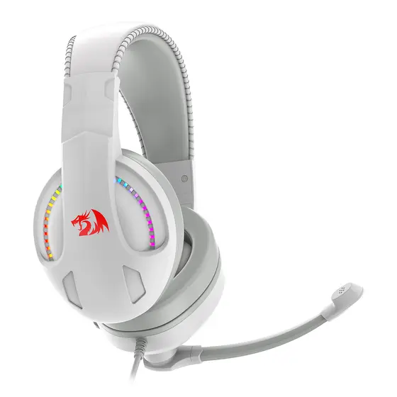 HEADSET - REDRAGON CRONUS H211W-RGB WIRED WHITE-7