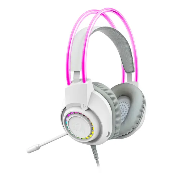HEADSET - REDRAGON SCREAM H231 RGB WIRED WHITE-4