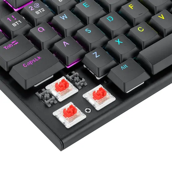 KEYBOARD - REDRAGON HORUS PRO K618RGB-PRO WIRED/2.4G/BT RED SWITCH-3
