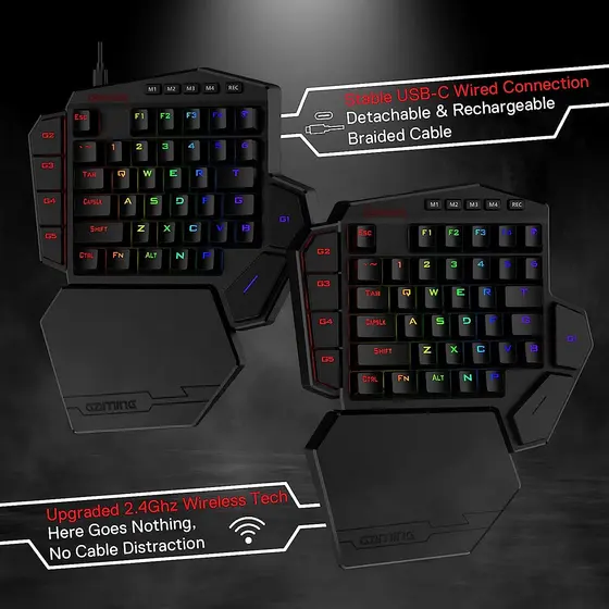 KEYBOARD - REDRAGON DITI ELITE K585RGB-KS WIRELESS MECHANICAL BROWN SWITCH-7