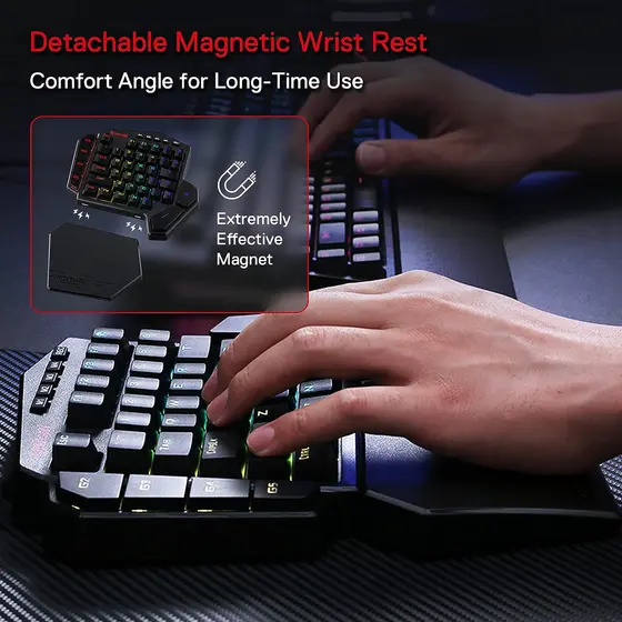 KEYBOARD - REDRAGON DITI ELITE K585RGB-KS WIRELESS MECHANICAL BROWN SWITCH-8