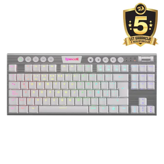 KEYBOARD - REDRAGON HORUS TKL K621 RGB WIRELESS/WIRED/BT MECHANICAL, RED SWITCH-0