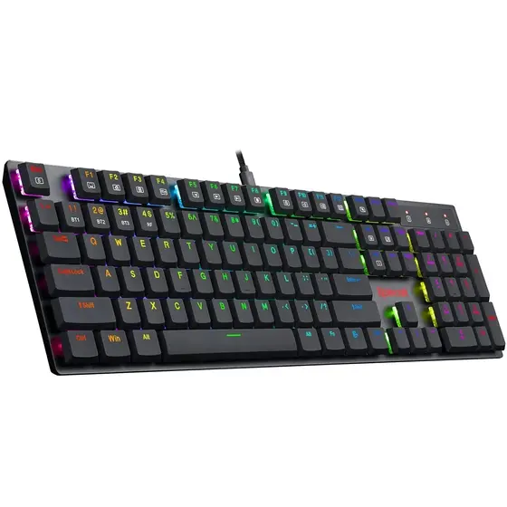 KEYBOARD - REDRAGON APAS K535-KB RGB WIRED MECHANICAL BLUE SWITCH-2