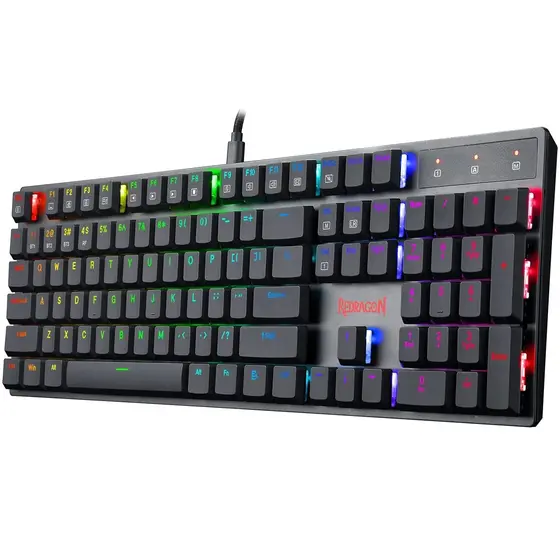 KEYBOARD - REDRAGON APAS K535-KB RGB WIRED MECHANICAL BLUE SWITCH-4